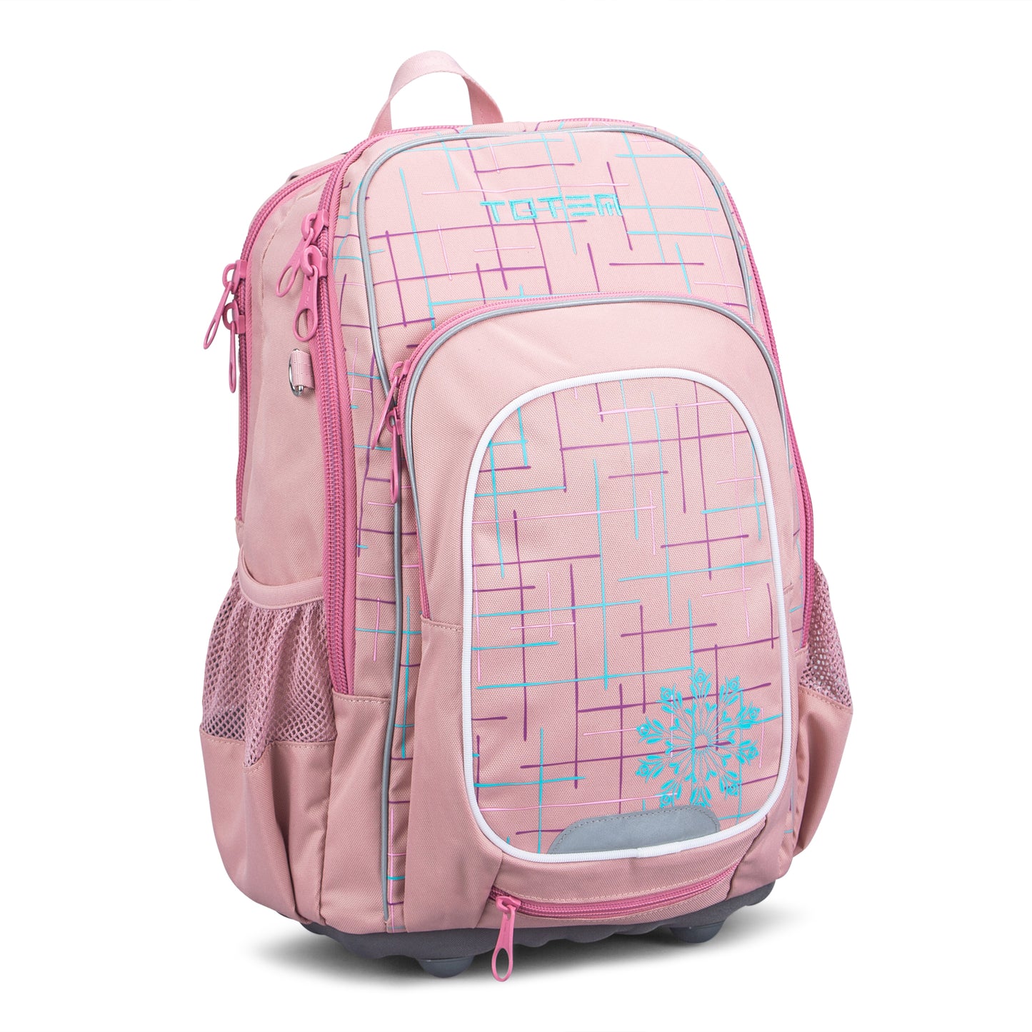 Totem's Craze Emily *Eco, which is a pink school backpack with a waist strap | 2